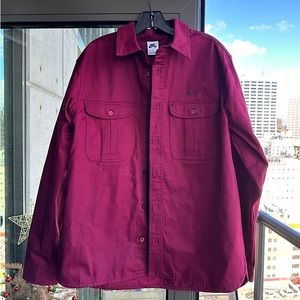 NWT🖤 Nike SB Maroon Mens Shirt Jacket